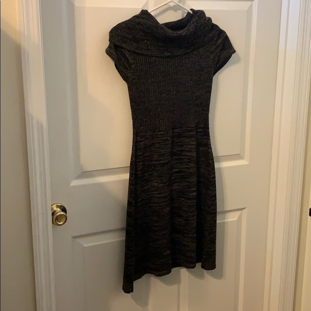 brown sweater dress